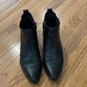 Franco Sarto Black Leather Booties